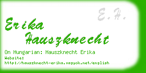 erika hauszknecht business card